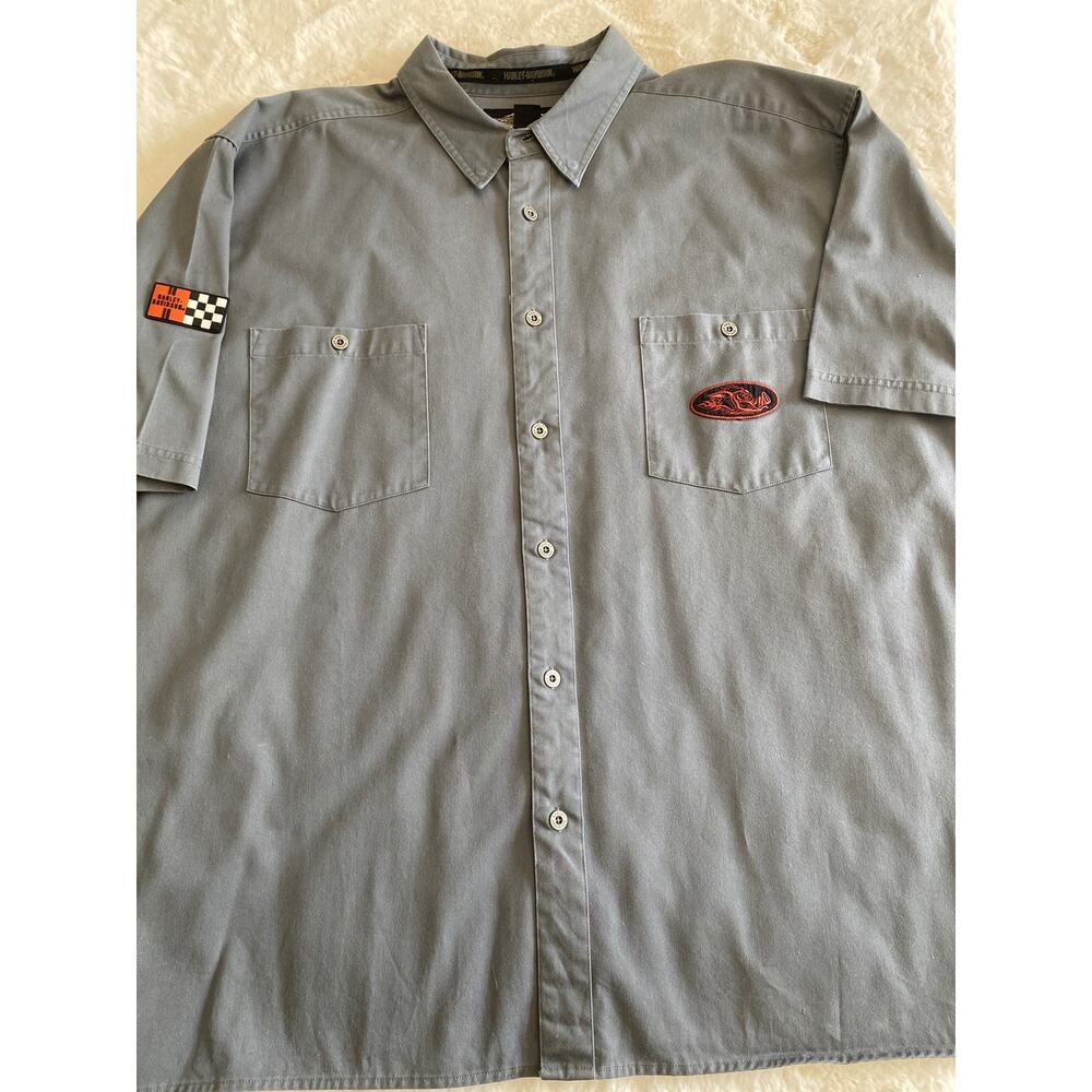 Harley Davidson Y2k Patchwork Hog Motorcycle Butt… - image 3